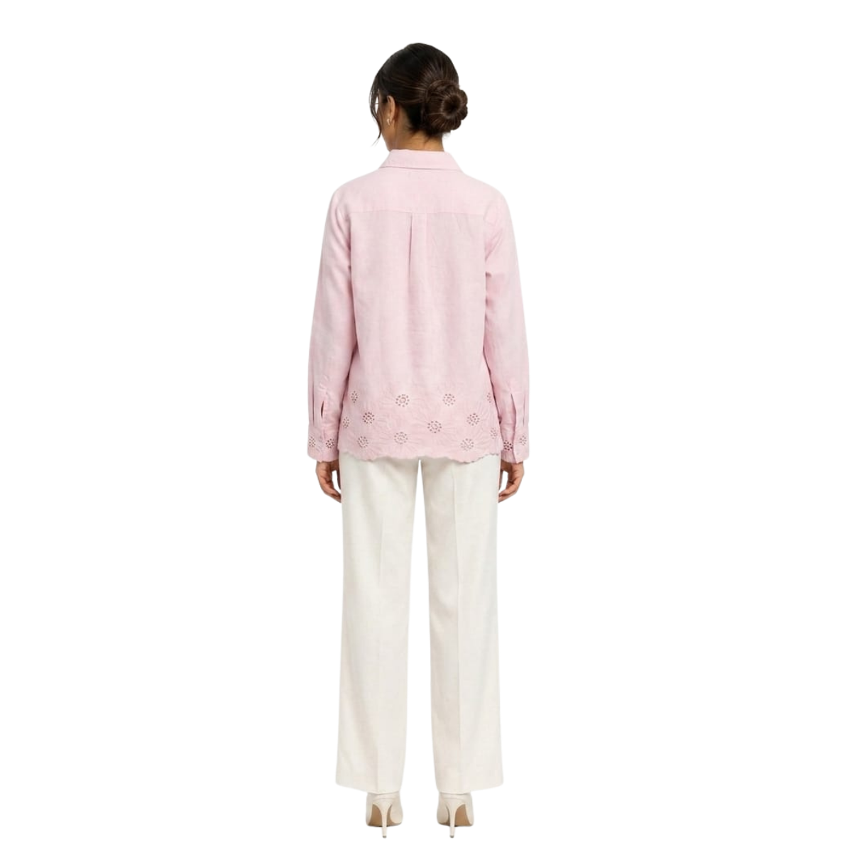 TIVA Pink Cotton Shirt for Women