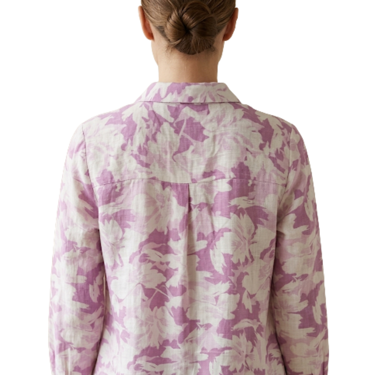 Pink Cotton Printed Shirt for Women